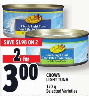 Metro Crown light tuna offer