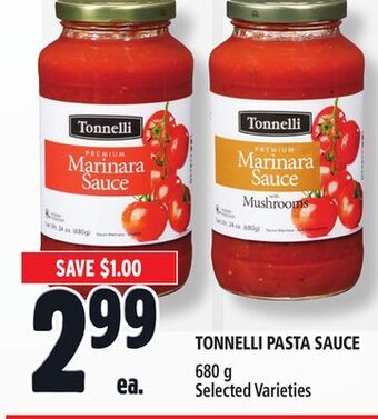 Metro Tonnelli pasta sauce offer