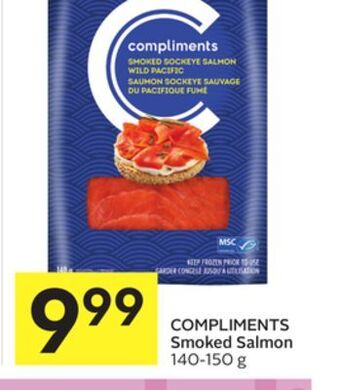 Foodland Compliments smoked salmon 140-150 g offer