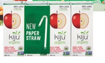 Real Canadian Superstore Kiju organic juice, 4x200 ml/ 1 l offer