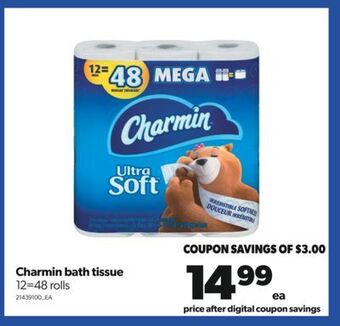 Real Canadian Superstore Charmin bath tissue, 12=48 rolls offer