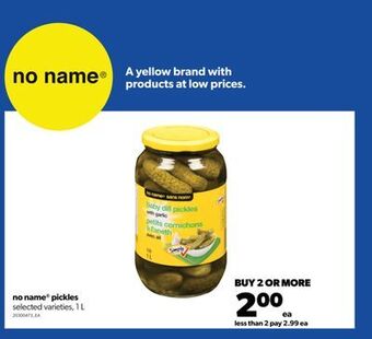 Real Canadian Superstore No name® pickles, 1 l offer