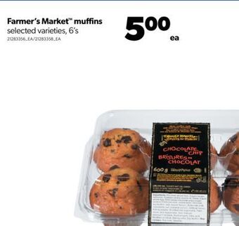 Real Canadian Superstore Farmer's market™ muffins, 6's offer