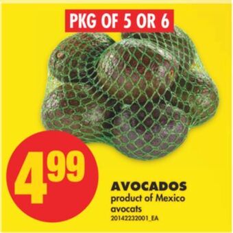 No Frills Avocados, pkg of 5 or 6 offer