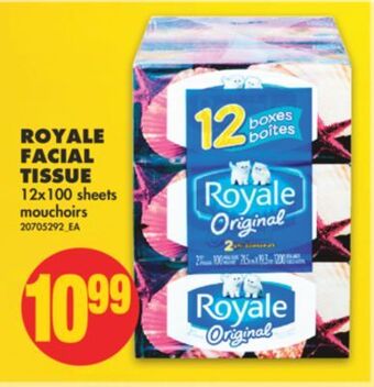 No Frills Royale facial tissue, 12x100 sheets offer