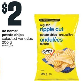 Independent Grocer No name® potato chips, 200 g offer