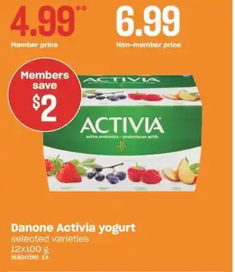 Independent Grocer Danone activia yogurt, 12x100 g offer
