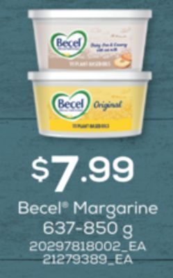 Independent Grocer Becel® margarine, 637-850 g offer