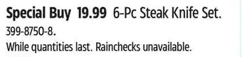 Canadian Tire Granitestone's 6-pc steak knife set offer
