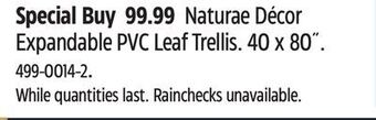 Canadian Tire Naturae décor expandable pvc leaf trellis offer