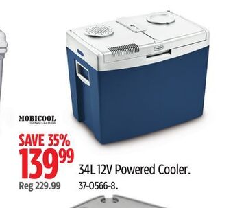 Canadian Tire Mobicool 34l 12v powered cooler offer