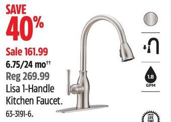 Canadian Tire Danze lisa 1-handle kitchen faucet offer
