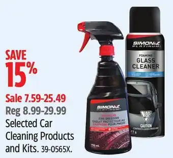 Canadian Tire Simoniz platinum selected car cleaning products and kits offer