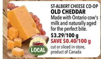 Farm Boy St-albert cheese co-op old cheddar offer
