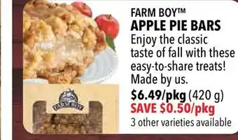 Farm Boy Farm boy™ apple pie bars offer