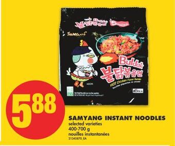 No Frills Samyang instant noodles, 400-700 g offer