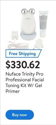 Walmart Nuface trinity pro professional facial toning kit w/ gel primer offer