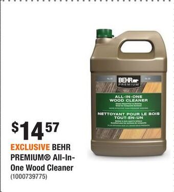 Home Depot Exclusive behr premium® all-in-one wood cleaner offer
