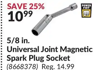 Princess Auto 5/8 in. universal joint magnetic spark plug socket offer
