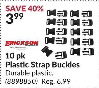 Princess Auto 10 pk plastic strap buckles offer