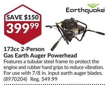 Princess Auto 173cc 2-person gas earth auger offer