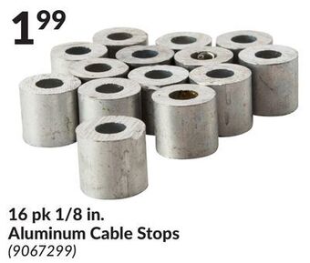 Princess Auto 16 pk 1/8 in. aluminum cable stops offer