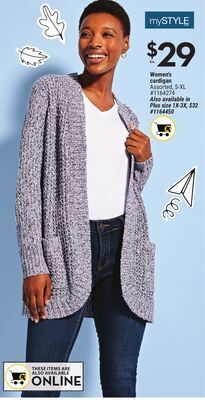 Giant Tiger Mystyle women's cardigan offer
