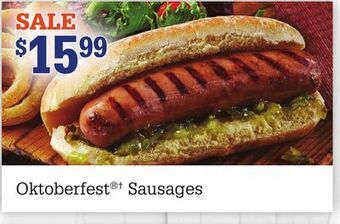 M & M Food Market Oktoberfest®† sausages offer