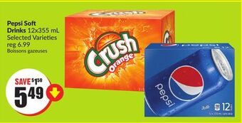 Chalo FreshCo Pepsi soft drinks 12x355 ml selected varieties offer