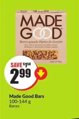 Chalo FreshCo Made good bars 100-144 g offer