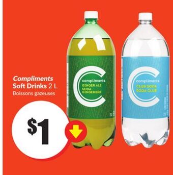 Chalo FreshCo Compliments soft drinks 2 l offer