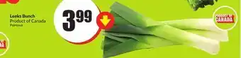 Chalo FreshCo Leeks bunch product of canada offer