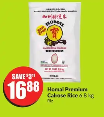 Chalo FreshCo Homai premium calrose rice 6.8 kg offer