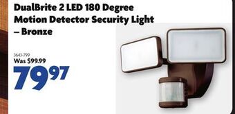 Home Hardware Dualbrite 2 led 180 degree motion detector security light – bronze offer