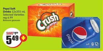 FreshCo Pepsi soft drinks 12x355 ml selected varieties offer