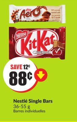 FreshCo Nestlé single bars 36-55 g offer