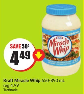 FreshCo Kraft miracle whip 650-890 ml offer