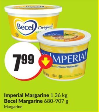 FreshCo Imperial margarine 1.36 kg becel margarine 680-907 g offer