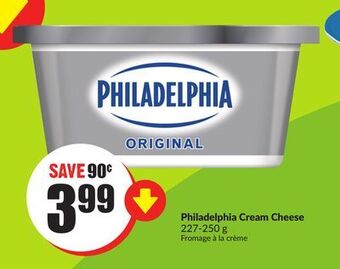 FreshCo Philadelphia cream cheese 227-250 g offer