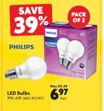 Home Hardware Led bulbs offer