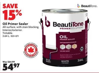 Home Hardware Oil primer sealer offer
