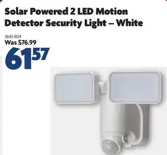 Home Hardware Solar powered 2 led motion detector security light – white offer