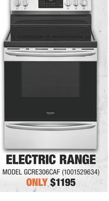 Home Depot Frigidaire electric range offer