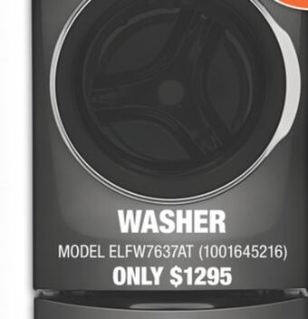 Home Depot Electrolux washer offer