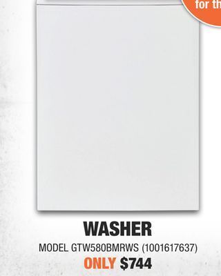 Home Depot Ge profile washer offer