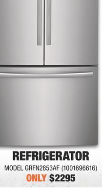 Home Depot Frigidaire refrigerator offer