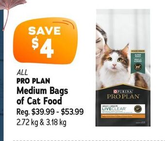 Ren’s Pets Depot All pro plan medium bags of cat food offer