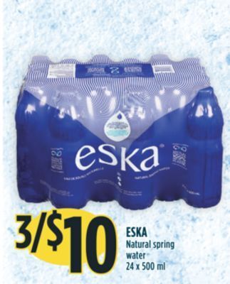 Marché Adonis Eska natural spring water offer