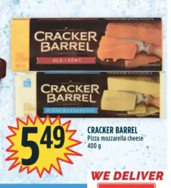 Marché Adonis Cracker barrel pizza mozzarella cheese offer