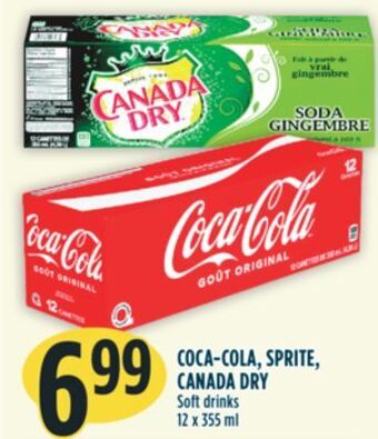 Marché Adonis Coca-cola, sprite, canada dry soft drinks offer